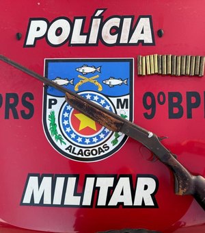 Homem suspeito de ameaçar esposa com arma de fogo é preso pela PM em Água Branca