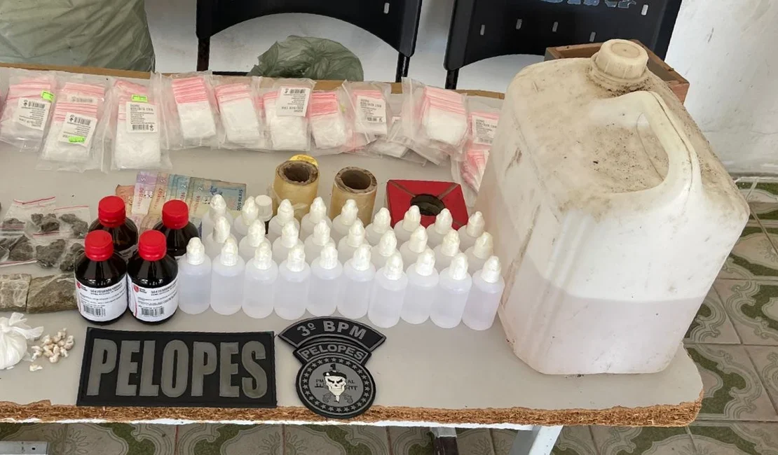 Jovem é preso com drogas e materiais para produção de 'loló' em Arapiraca