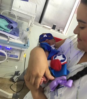Mês da prematuridade com histórias reais de bebês super-heróis é celebrado em Arapiraca