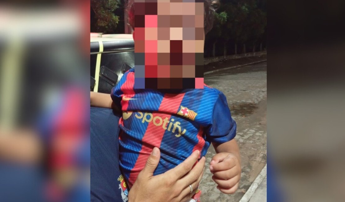 Criança de três anos é encontrada sozinha durante a madrugada em Girau do Ponciano