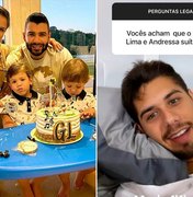 Zé Felipe diz que Gusttavo Lima e Andressa Suita voltaram: 'Família unida'