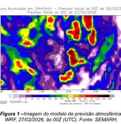 Sala de Alerta emite aviso de chuvas com ventos e raios de quinta-feira até domingo em AL