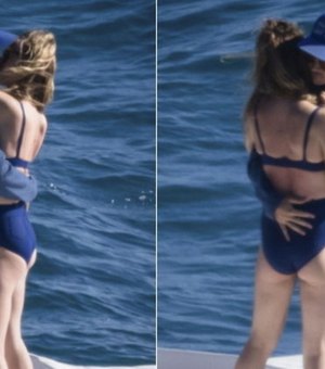 Harry Styles e Olivia Wilde curtem passeio romântico de barco