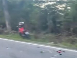 Colisão entre motos deixa homem morto e três feridos na AL-101 Norte, em Passo de Camaragibe