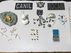 Homem é preso com maconha, crack, cocaína e munições em Arapiraca