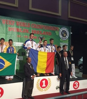 Karateca alagoano alcança medalha de prata em Mundial na Irlanda
