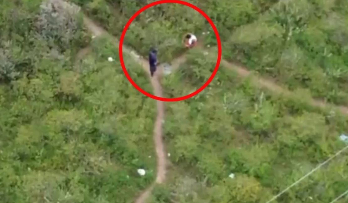 [Vídeo] Drone ajuda a localizar 12 kg de maconha durante ação contra investigados da Operação Sertanejo