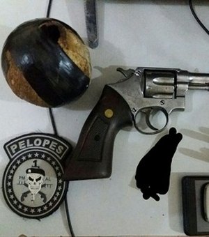 Polícia detém homem com arma de fogo, munições e drogas em assentamento rural 