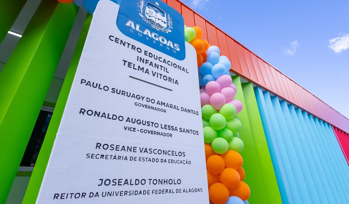 Governo de Alagoas entrega 78ª Creche Cria em Feliz Deserto