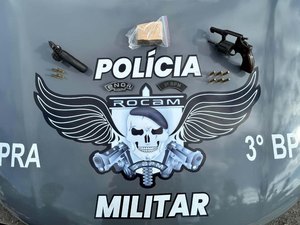 PM/AL apreende armas, drogas e recupera celular em Arapiraca neste fim de semana