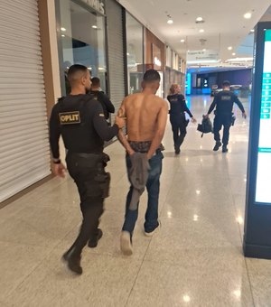 Suspeito de invadir duas lojas de shopping em Maceió é preso