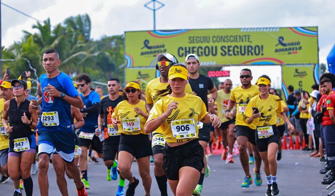 Detran Alagoas abre inscrições para 4ª Corrida Maio Amarelo nesta quinta-feira (7)