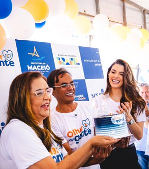 Primeira-dama de Maceió comemora número histórico de cirurgias de catarata do Programa Olhar da Gente