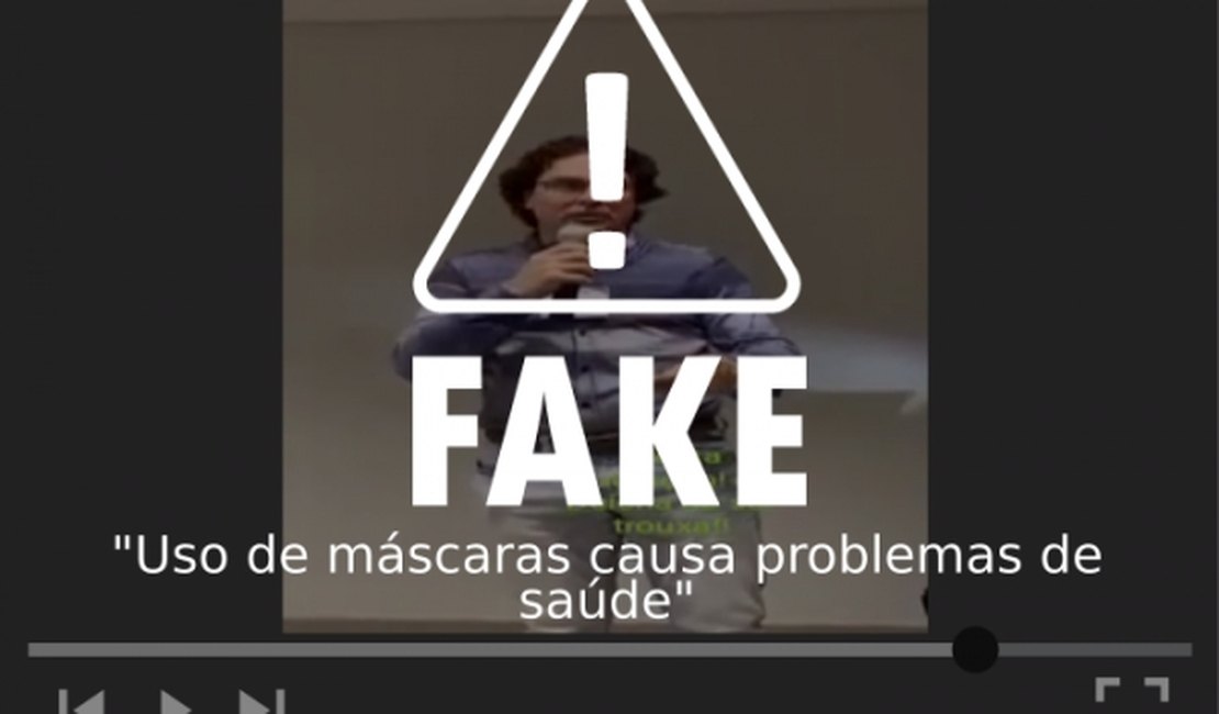 É falsa a informação de que o uso de máscaras cause problemas de saúde