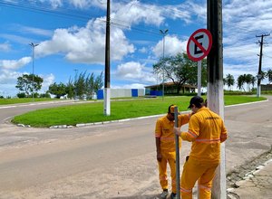 SMTT de Arapiraca monta operação e sinalização para disciplinar trânsito no São João da Perucaba