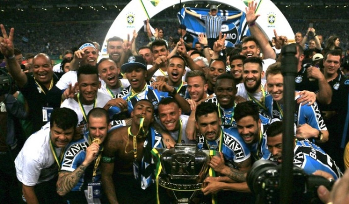 Grêmio lidera ranking de clubes. Em Alagoas, CRB e ASA são os melhores colocados