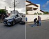 Motociclista é arremessado após carro avançar sinal em Arapiraca