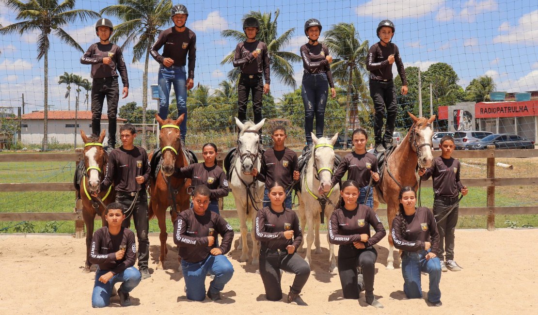 Polícia Militar promove cidadania e inclusão com Centauro Mirim em Arapiraca