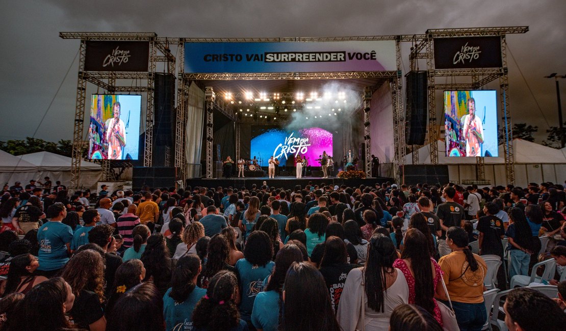 Vem pra Cristo 2026 reúne fé, música e solidariedade em Maceió com Tony Allysson, Naldo José e sacerdotes convidados