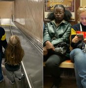 Angélica 'aproveita' anonimato nos EUA para andar de metrô em Nova York
