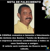 Toinho do Bradesco morre nesta sexta-feira em Arapiraca