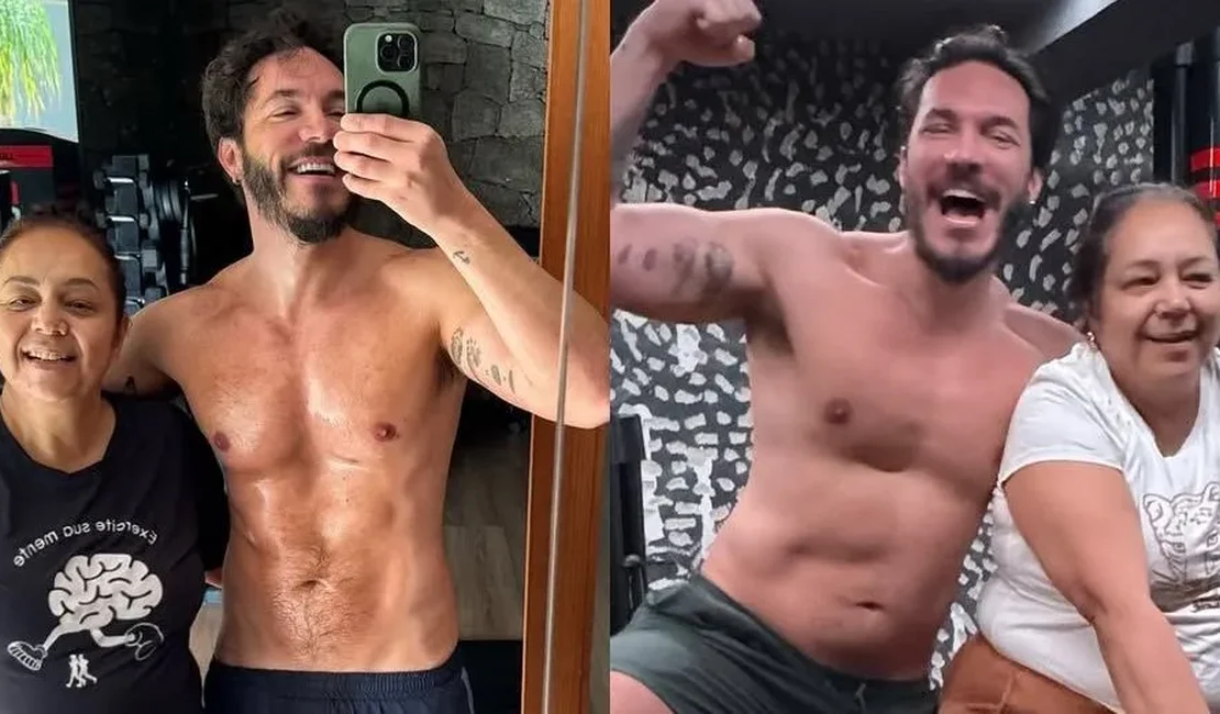 Eliezer celebra transformação dele e da mãe e compara antes e depois