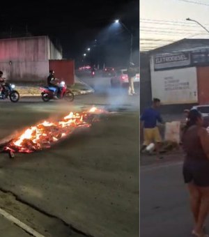 Moradores da Santa Amélia protestam contra falta e má qualidade da água da BRK