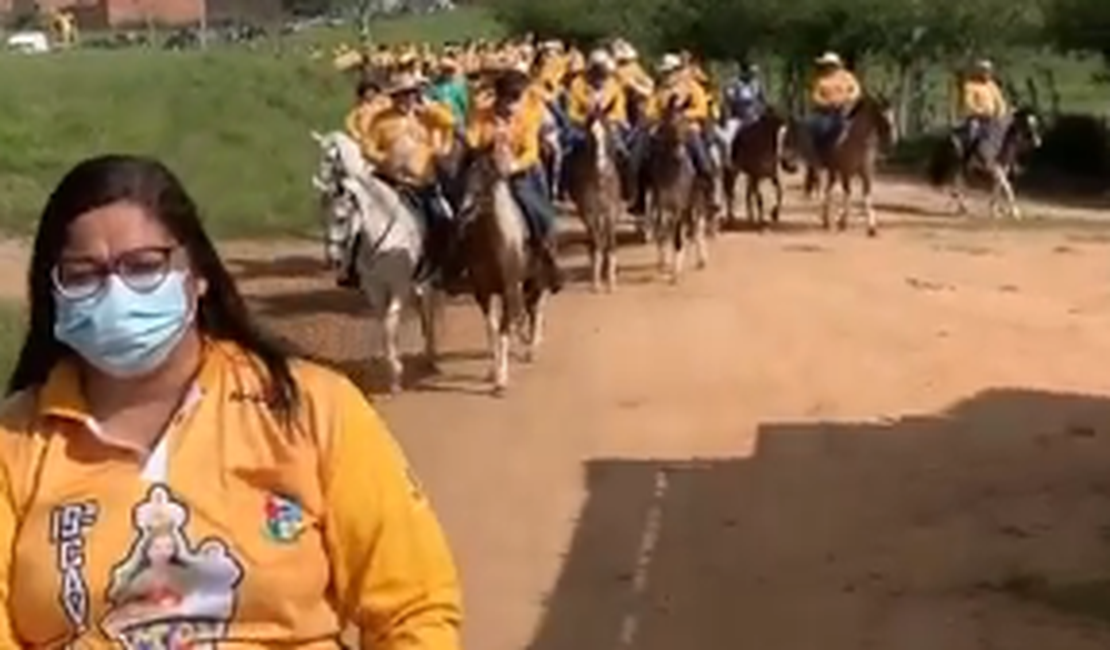 Cavalgada da Padroeira traz a imagem de Nossa Senhora do Bom Conselho para Arapiraca pela 19° vez