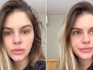 Após filha se engasgar, Bárbara Evans revela mais um problema: 'Minha cicatriz da cesárea abriu'