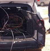 Dono de ferro-velho é preso por receptação de cabos da rede de iluminação pública de Maceió