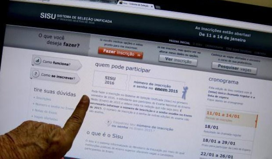 MEC divulga lista de aprovados no Sisu