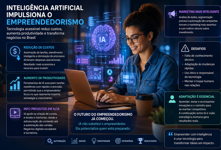 Inteligência artificial impulsiona novo ciclo do empreendedorismo digital no Brasil