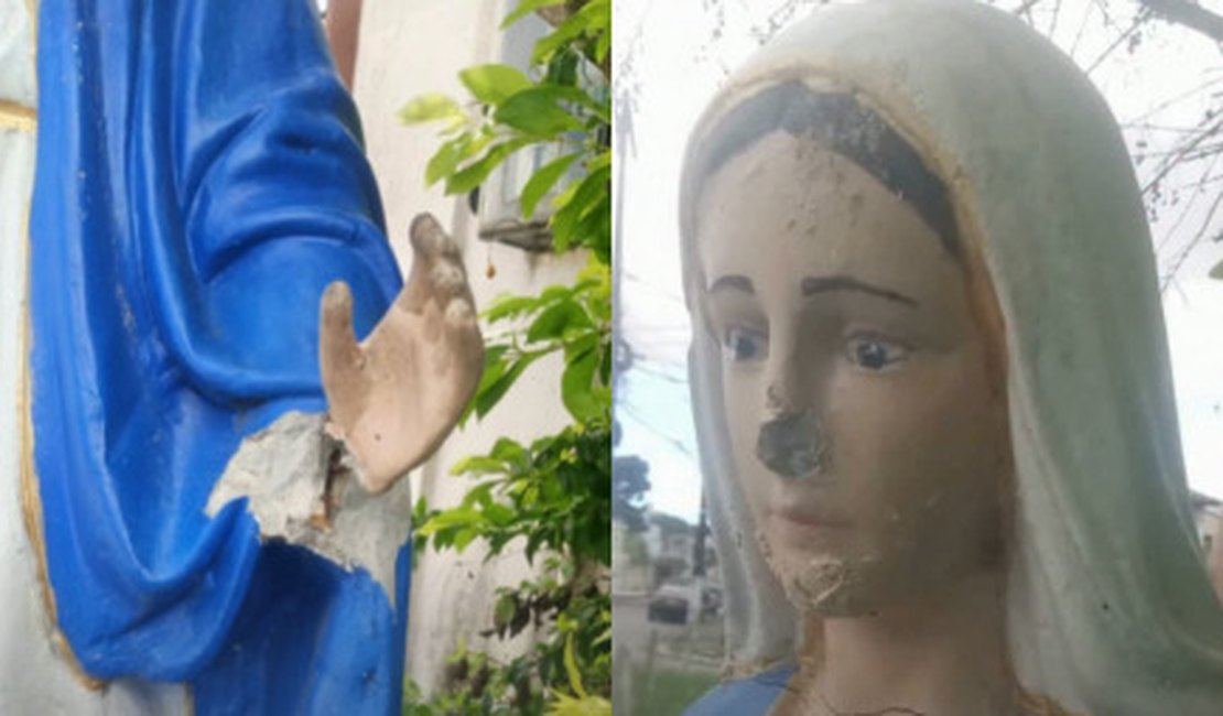 Paróquia repudia vandalismo contra imagem de Nossa Senhora em Maceió