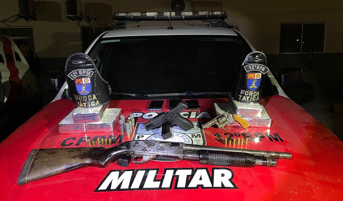 Polícia prende “GG” com 10 kg de cocaína e três armas de fogo em Maceió