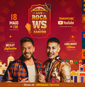 Wesley Safadão divulga show de São João no Rancho do Maia