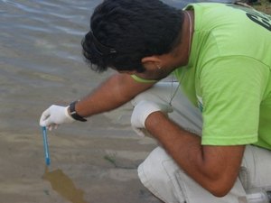 Semarh inicia monitoramento das águas na foz do Rio Pratagy