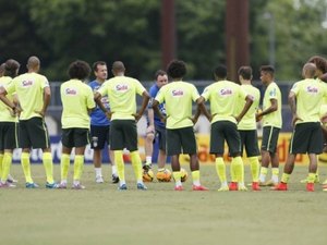 Seleção faz 1º treino em Pequim com só 17 jogadores