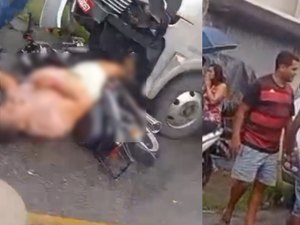 Acidente entre ônibus e moto deixa duas vítimas no bairro Feitosa, em Maceió