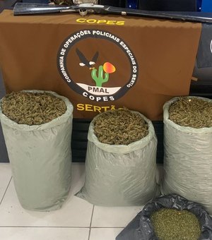 Polícia retira mais de 62 quilos de drogas e 37 armas de fogo das ruas