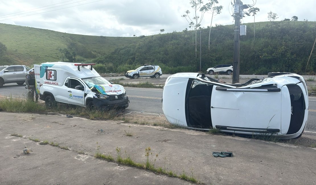 Colisão envolvendo ambulância de Maragogi deixa vítima fatal na rodovia AL-105