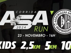 Inscrições para 1° Corrida do ASA de Arapiraca estão abertas