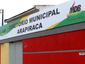 Convenção convocada por diretório  municipal do MDB foi mantida para hoje em Arapiraca