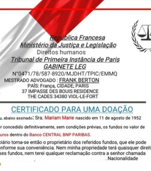 Alagoano sofre golpe de falsa herança francesa; mais de 450 mil euros