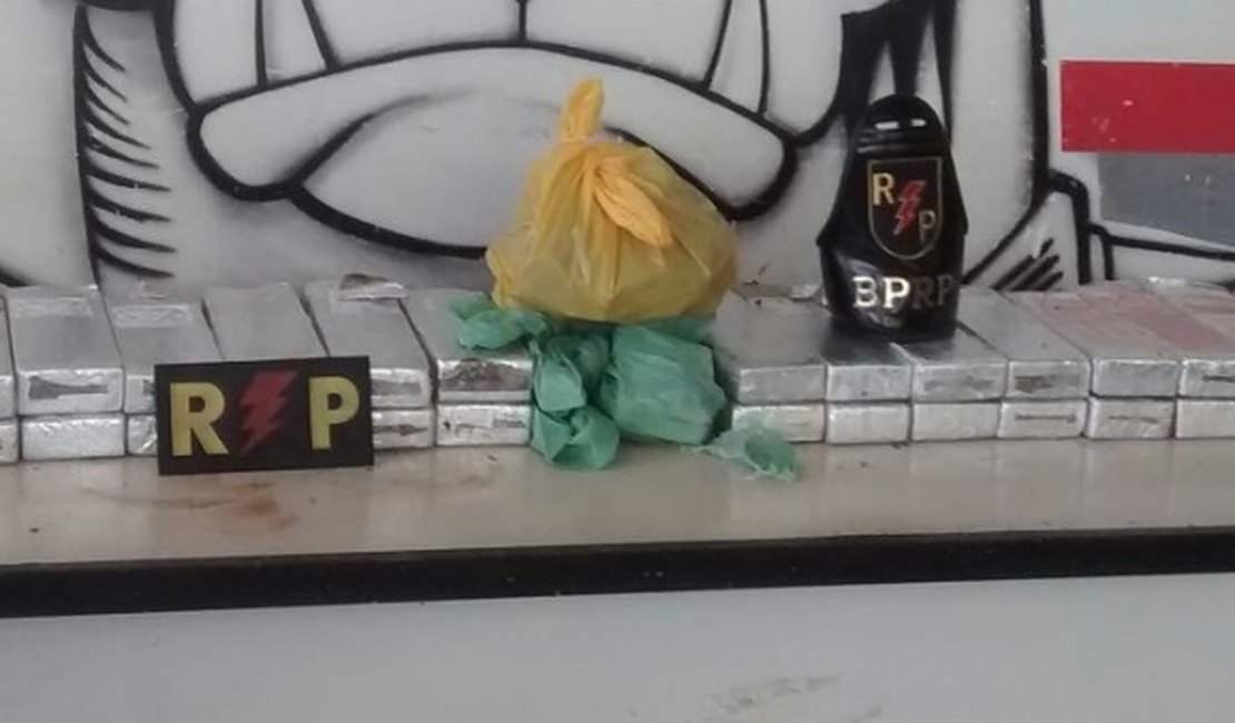 Operação apreende cerca de 40kg de maconha em grota de Maceió