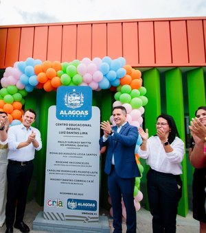 Governador Paulo Dantas inaugura em Batalha a 81ª creche Cria