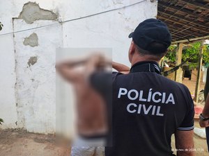 Em Arapiraca, Polícia Civil prende foragido por estupro de vulnerável contra enteada