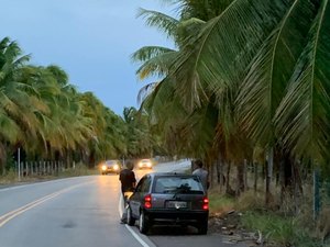 Motorista embriagado e sem CNH causa acidente na AL 101 Sul