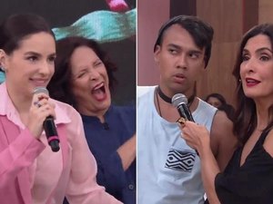 Atriz discute com homem no programa de Fátima Bernardes  