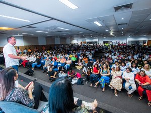 Estudantes fazem festa no lançamento do programa Grêmio que Cria