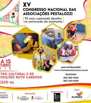 Estão abertas as inscrições para o XV Congresso Nacional das Associações Pestalozzi